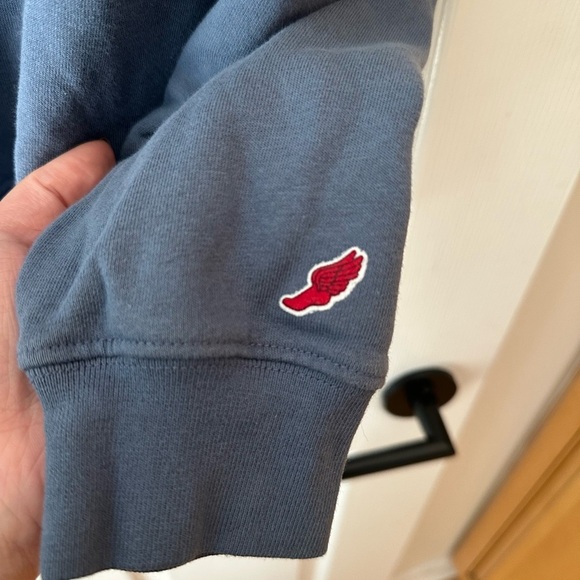 League 91 Women's Syracuse Crewneck Sweater - Navy and Orange - Picture 3 of 4